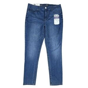 Seven7 Tummy Less Jeans Womens High Rise Skinny Blue Denim NWT New Slimming
